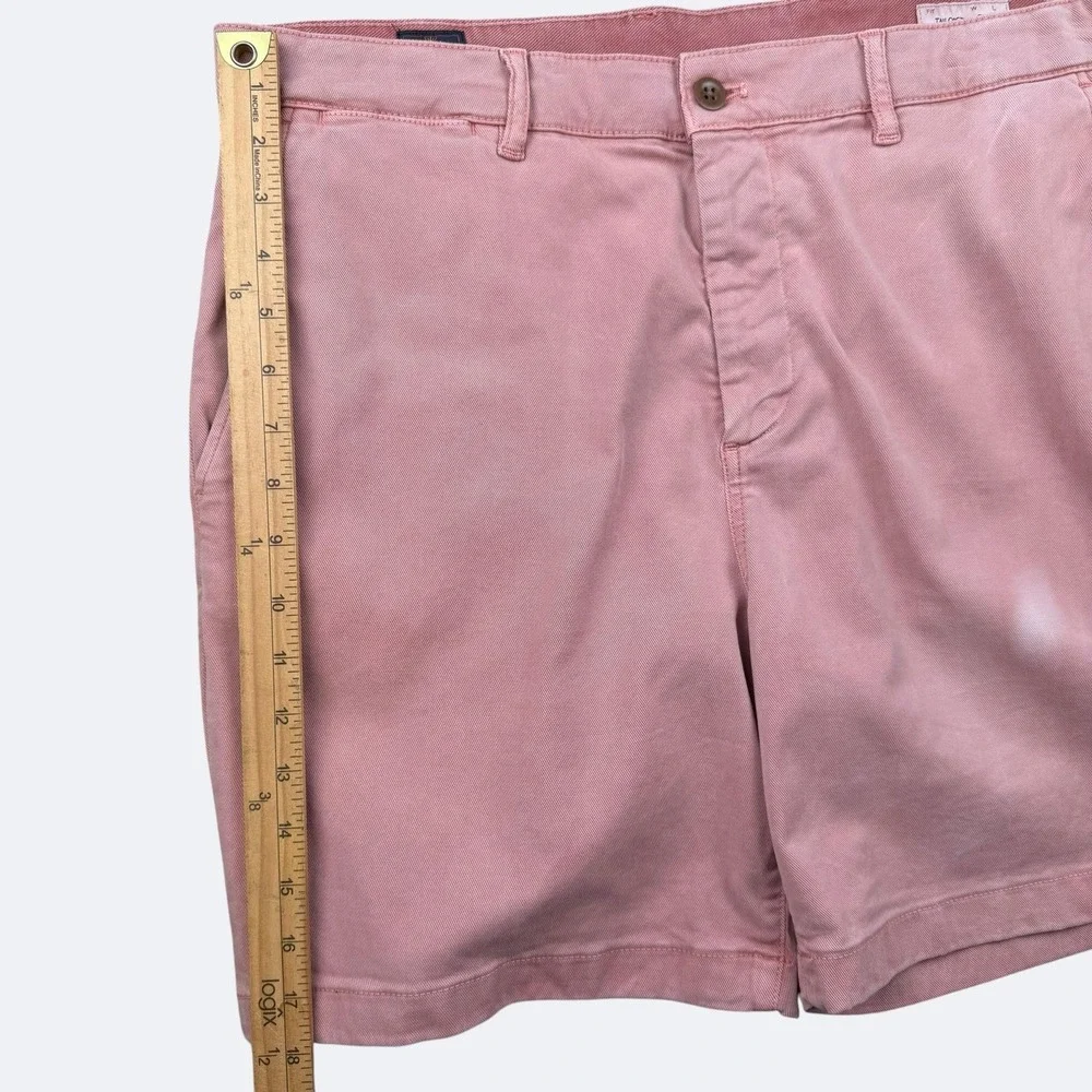 Faherty Shorts Mens 36 Pink Coastline Tailored Chino Stretch Casual Summer